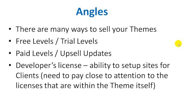 Design, Develop, & Sell: 14 - Angle Sales