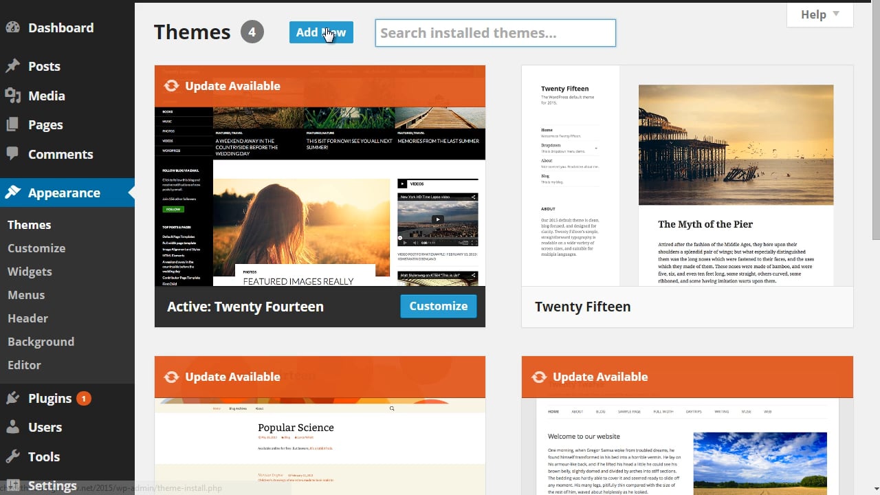 Wordpress Customization: 2 - Install & Overview