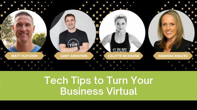 Panel: Tech Tips to Turn Your Fitness Business Virtual