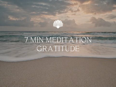 7 min Meditation Gratitude