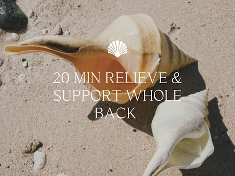 20 min Relieve & Support Whole Back 