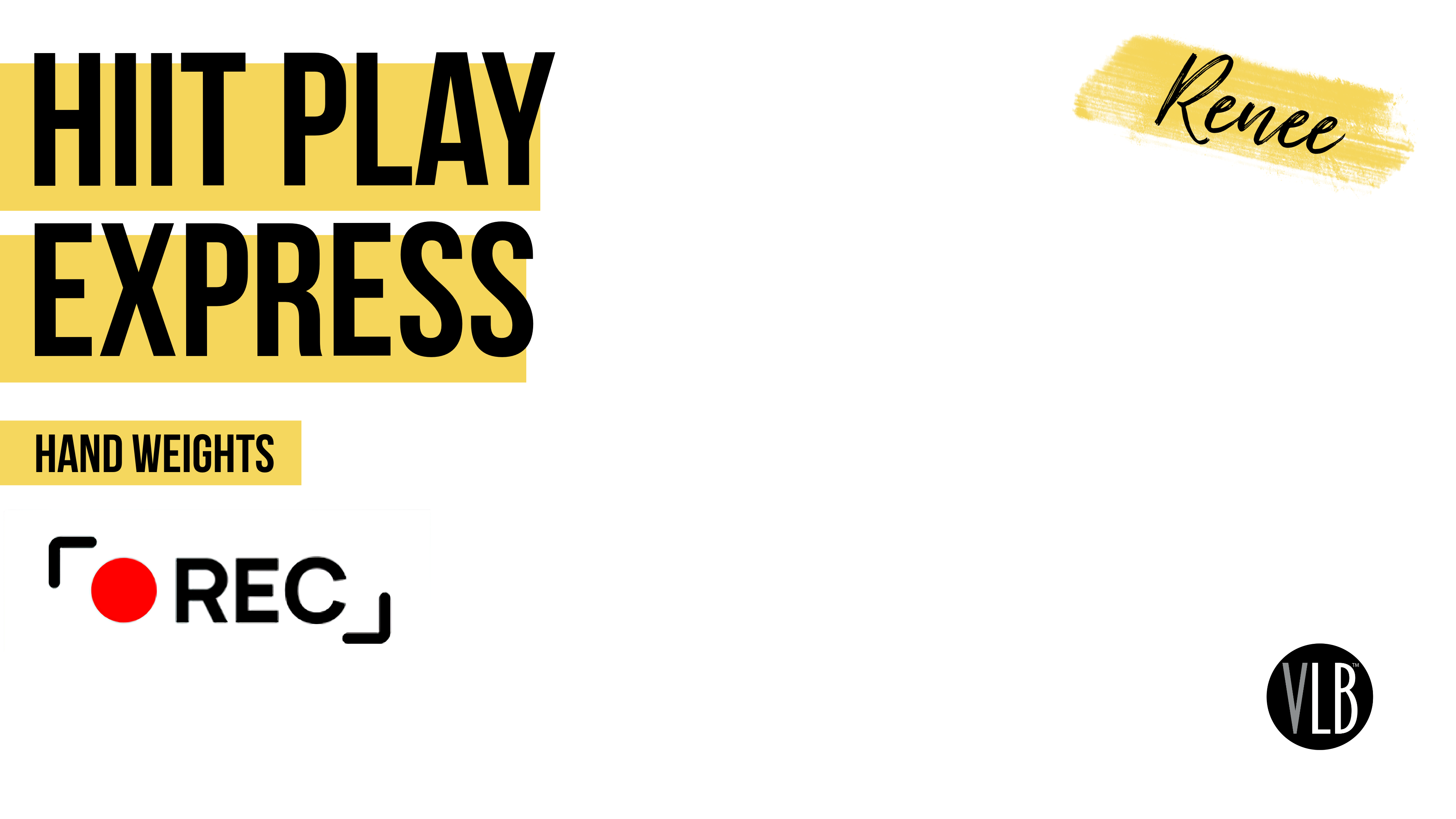 Live On Demand: HIIT Play Express with Renee