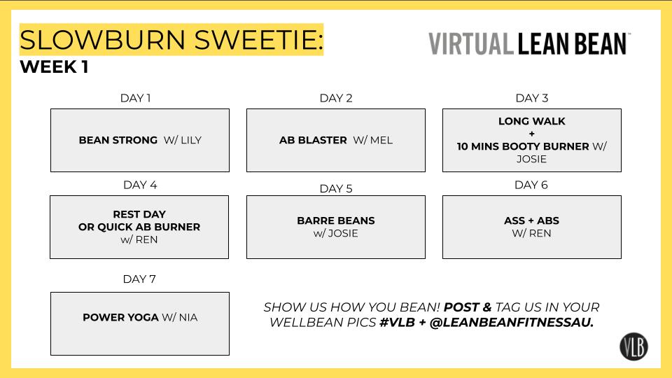 Slowburn Sweetie Challenge Week 1 & 2