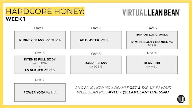 Hardcore Honey Challenge Week 1 & 2
