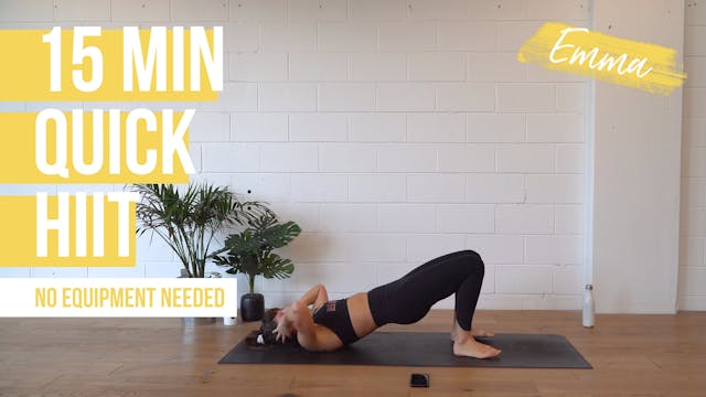 15 Min Quick HIIT with Emma