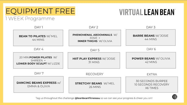 Equipment Free: 7 Day Programme