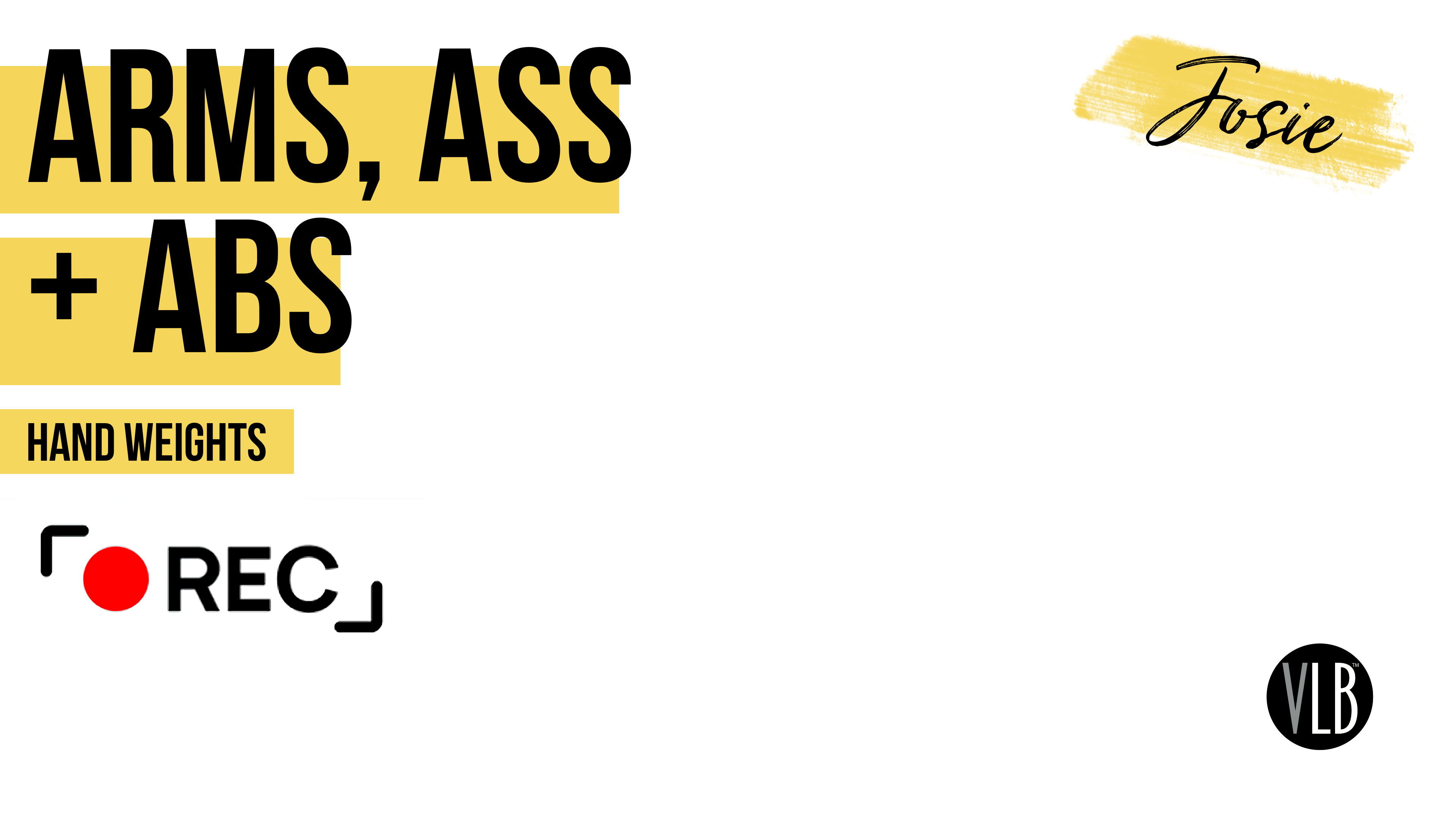 Live on Demand: Arms, Ass + Abs with Josie