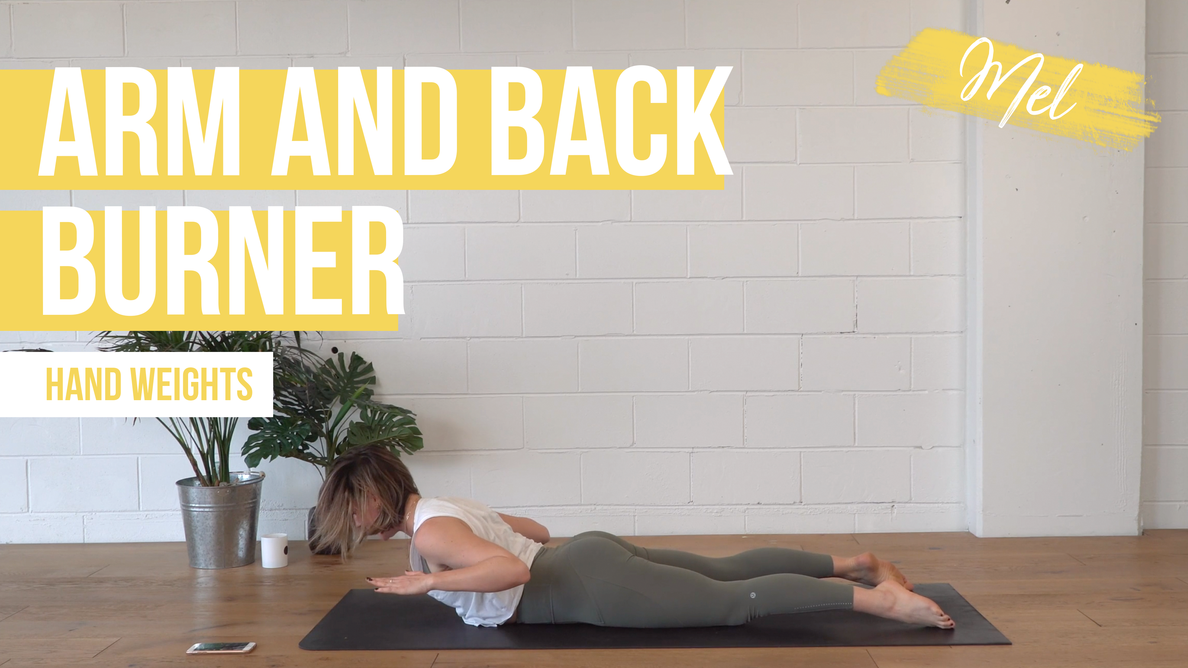 Arm and back burner with Mel