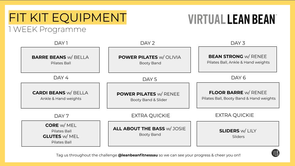 Fit Kit: 7 Day Programme