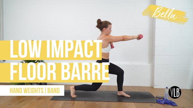 Low Impact Floor Barre with Bella