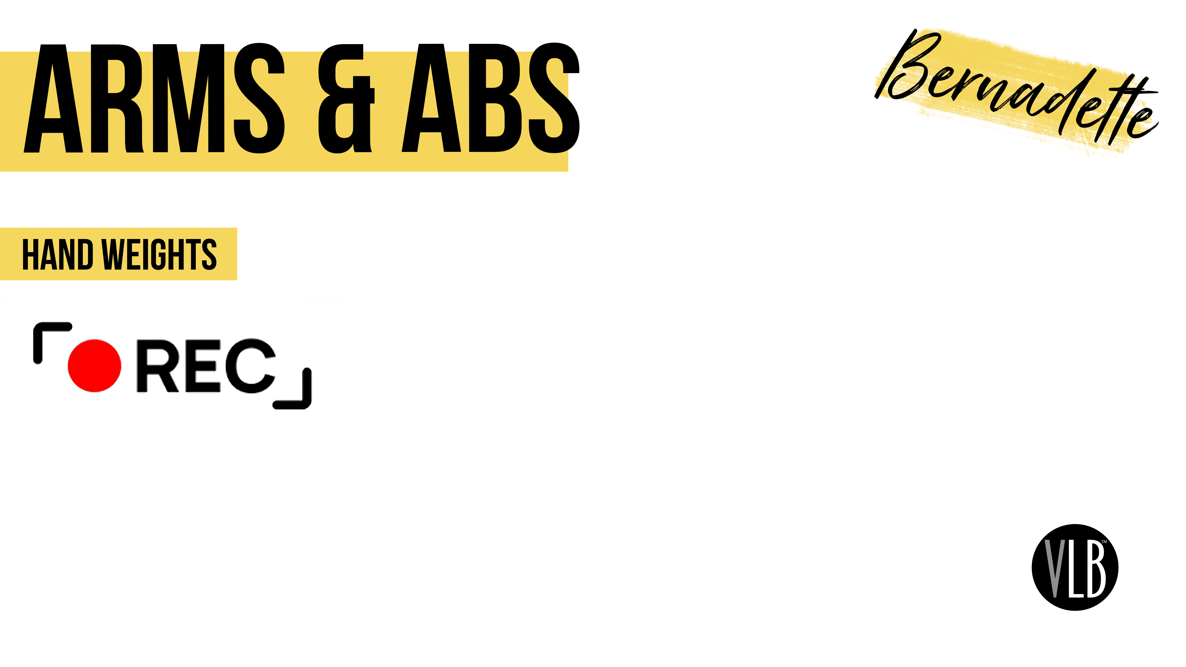 Live On Demand: Arms and Abs with Bernadette