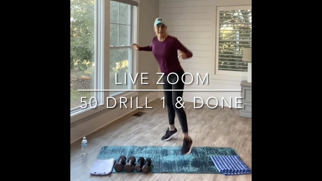 Live Zoom: 50-Drill Fat Burn 