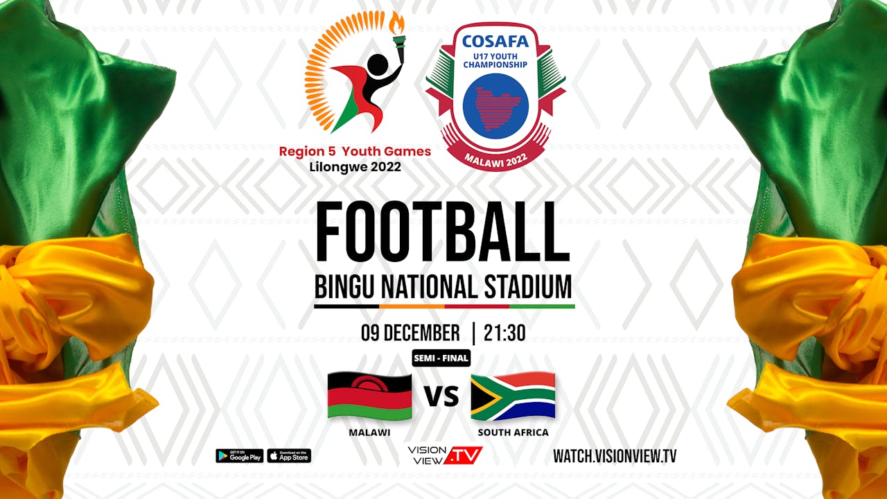 Region 5 youth games Football (09 Dec) Malawi VS Republic Of South