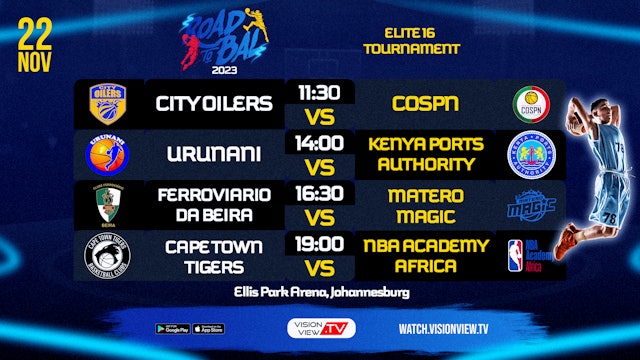 Road to BAL 2023 (22 Nov) - Cape Town Tigers VS NBA Academy 