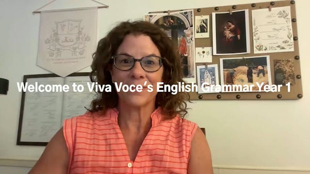 Viva Voce English Grammar Year 1 Term 1 Week 1