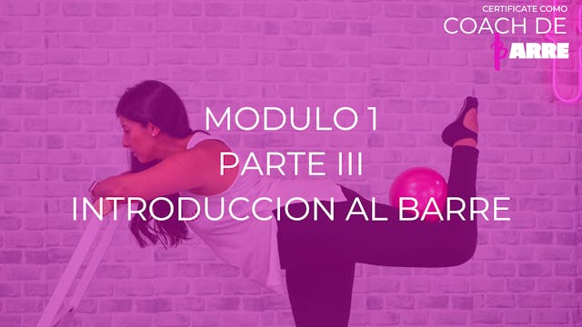 Módulo 1 - Parte III: Introducción al barre