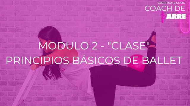 Módulo 2 - "Clase": Principios básicos de ballet