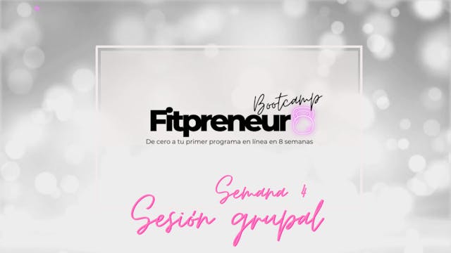 Fitpreneur sesión grupal 4