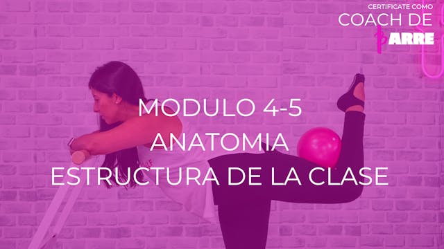 Módulo 4-5 I: Anatomía / Estructura de la Clase