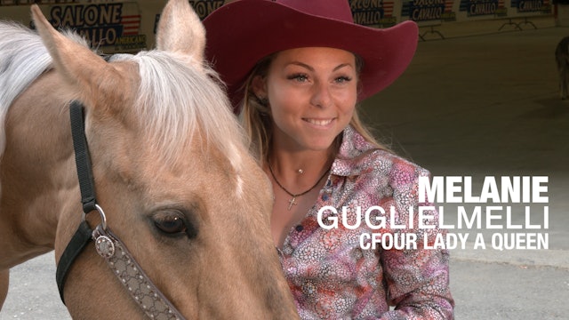 Melanie Guglielmelli & Cforu Lady a Queen - Eu Championship Barrel Open 2° go