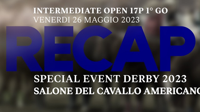RECAP AITP-GM Special Event Derby 23 - Intermediate Open 17p 1° go
