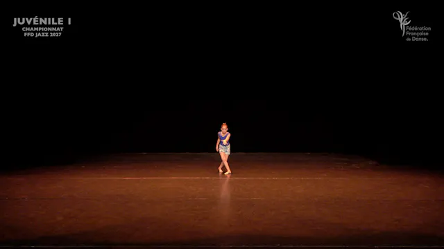 2027 - JAZZ - Variation JUVENILE 1 - Championnat de France FFDANSE
