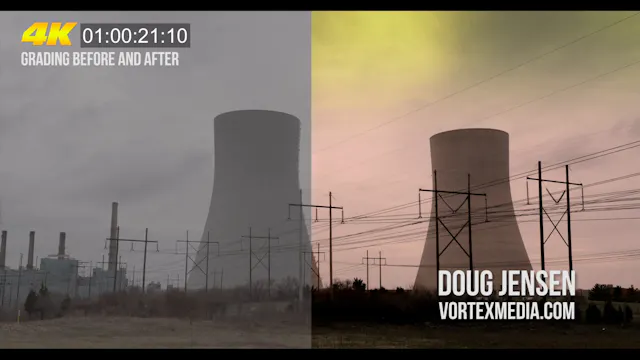 PMW-F55 RAW footage -- before and after grading