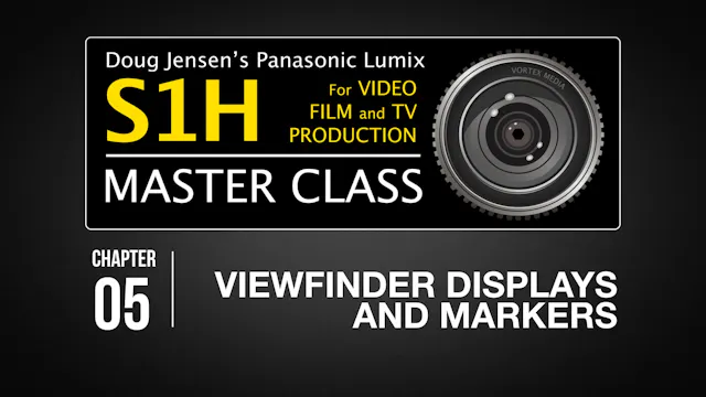 S1H: CHAPTER 05 - Viewfinder Displays and Markers