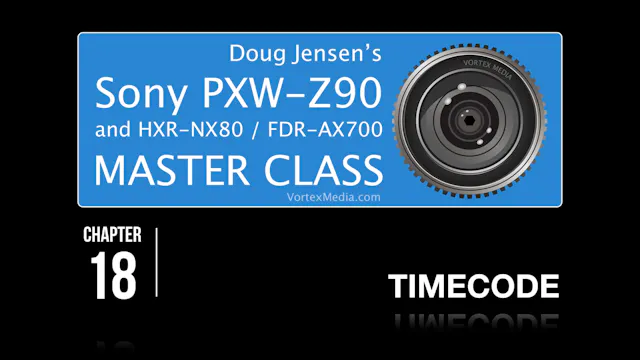 SONY Z90 - TIMECODE