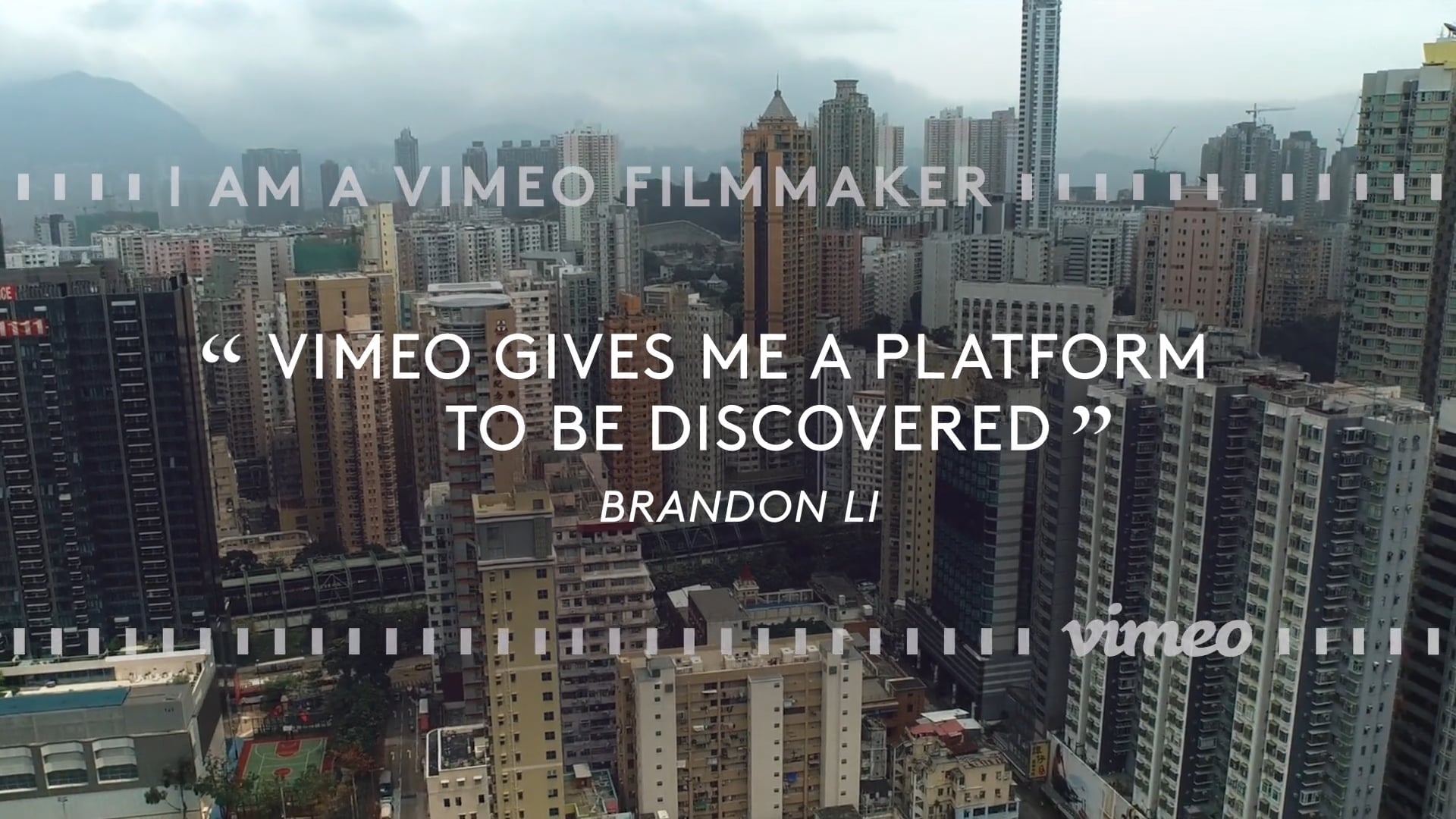 I Am a Vimeo Filmmaker