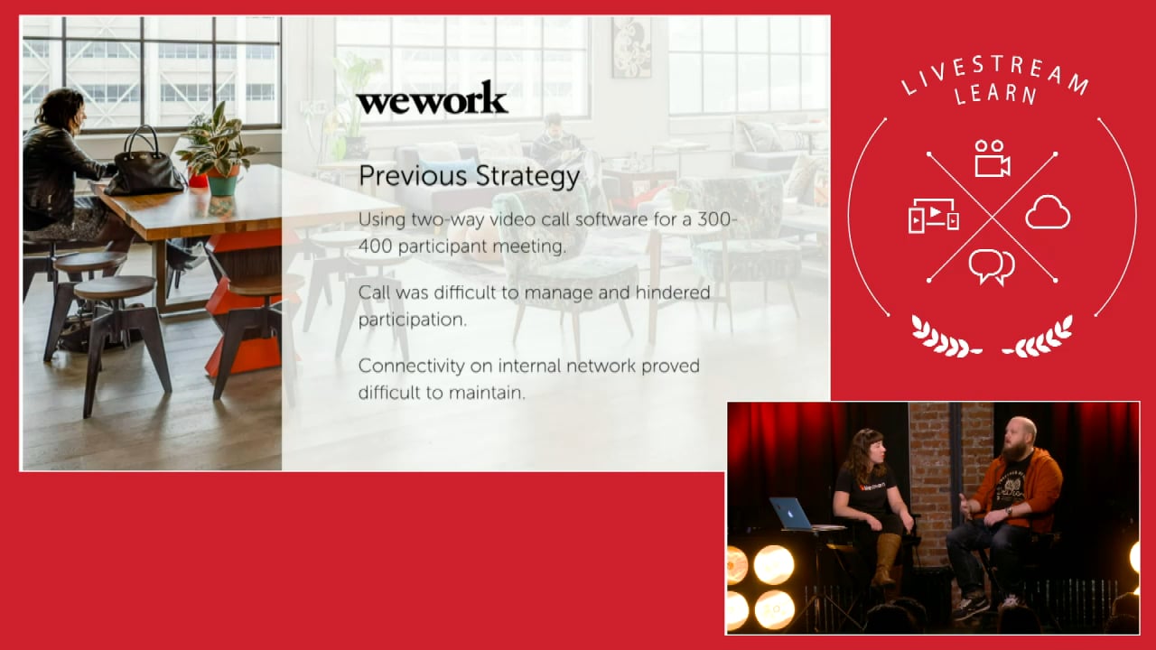 How WeWork Uses Livestream for Communications