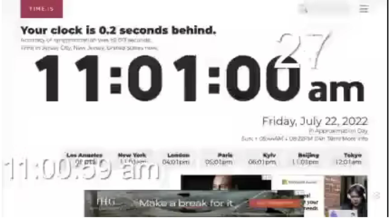 Clock Test - 07/22/2022, 15:09:41