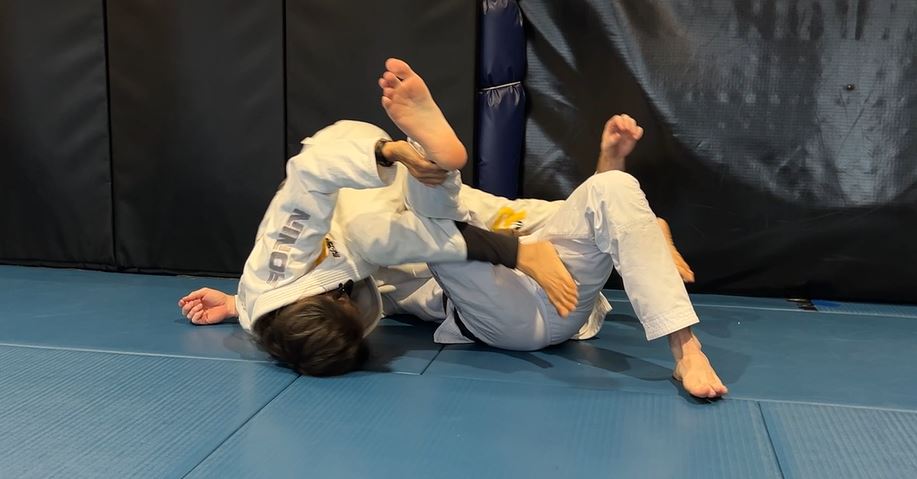 De La Riva back sweep to Inversion and Mount