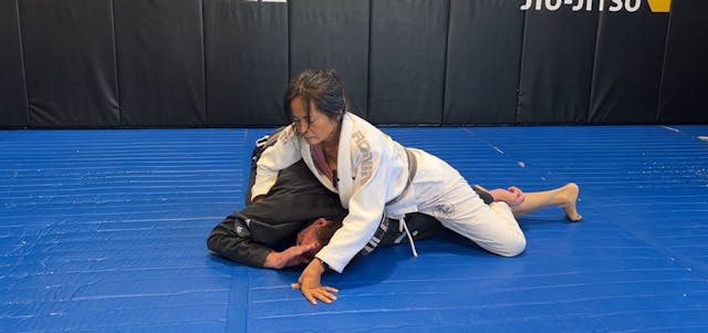 Armbar from Turtle Top Crucifix position