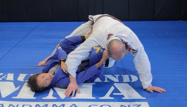 Rolling Armbar from Scissors Sweep setup