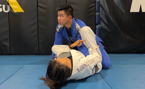 Cutting Armbar to Americana from clos...