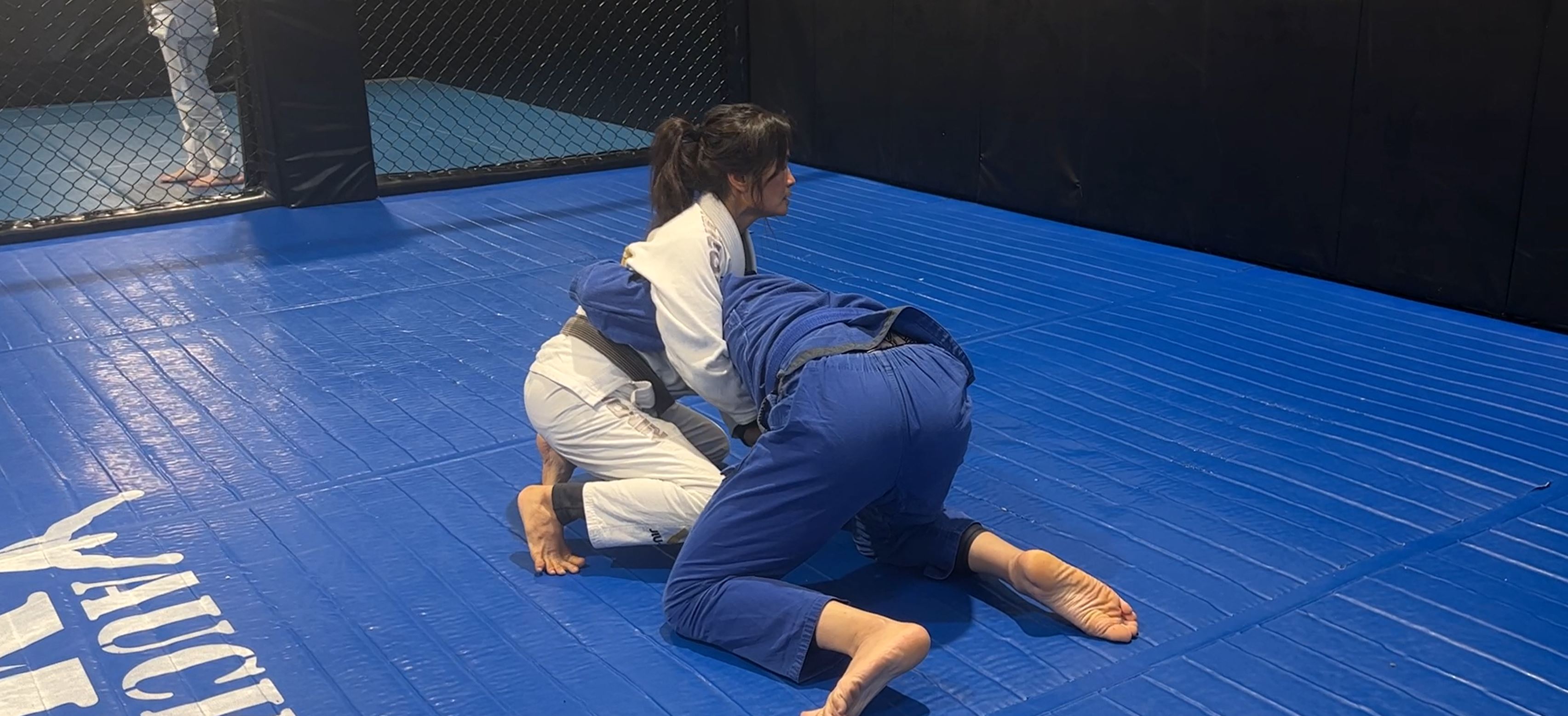 Overhook Choke from Side Control when opponent gets underhook