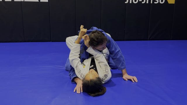 Cross Lapel Choke from Closed Guard