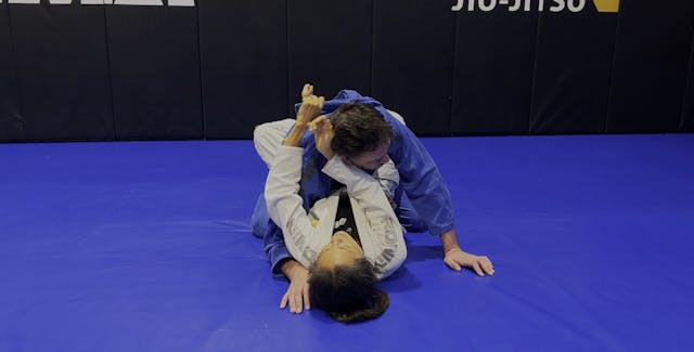 Cross Lapel Choke from Closed Guard