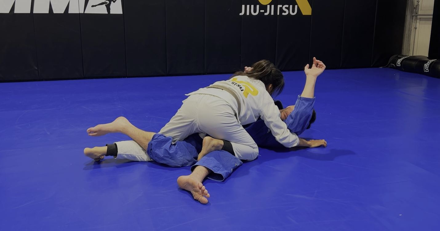 Passing Kneeshield using Smash Pass to Mount