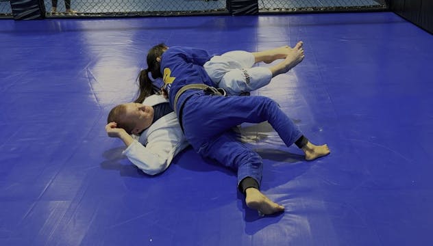Rugby Pass from Kneeshield Half Guard...