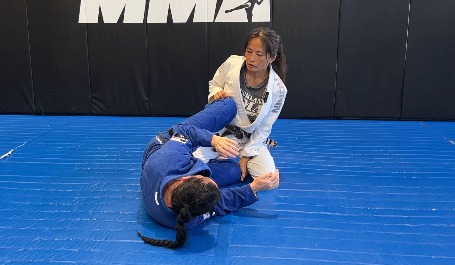 Reset hips to Pass Kneeshield Halfguard with Knee Cut