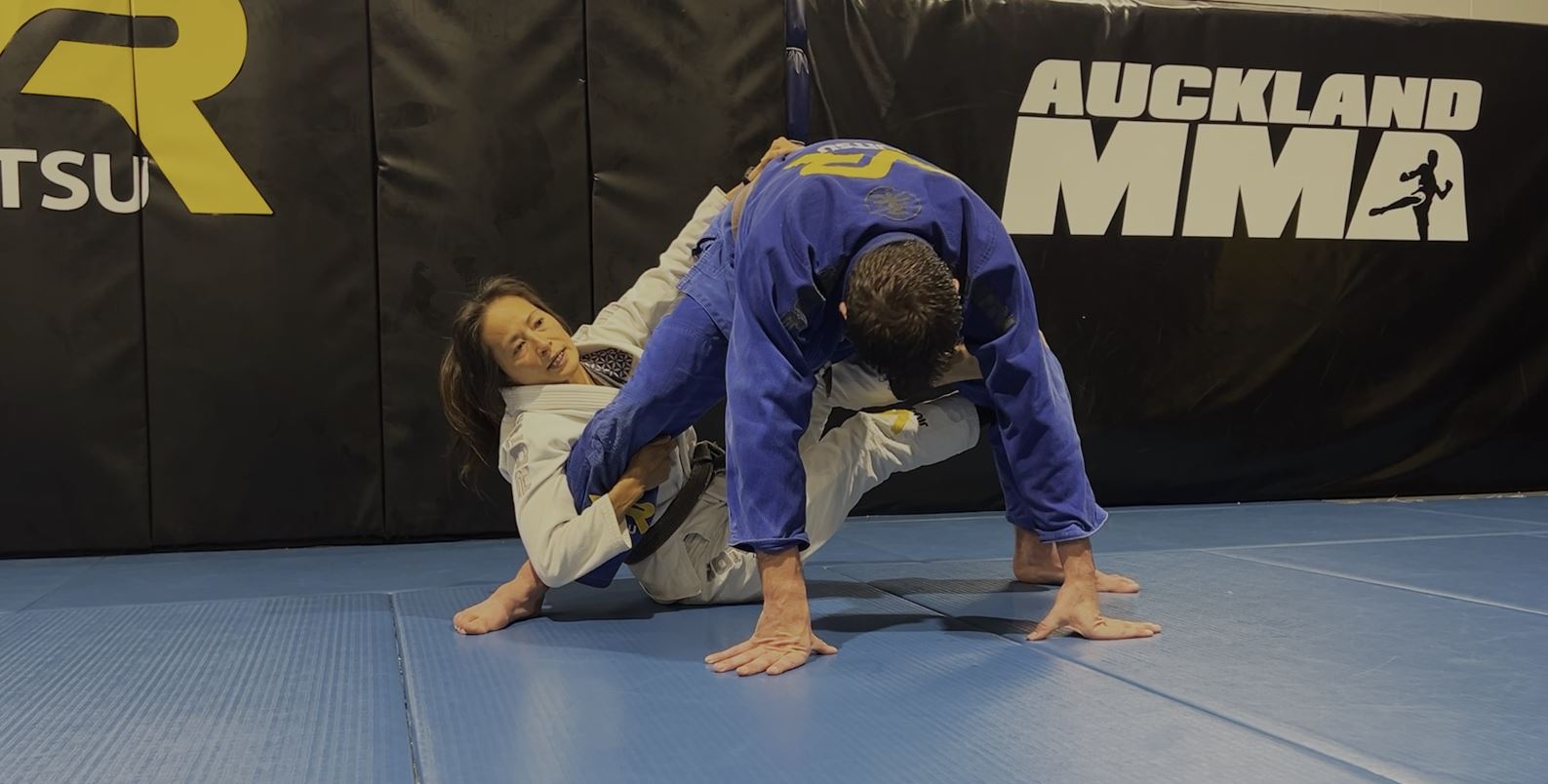 Backside X Guard Entry and Sweep to Leg Drag