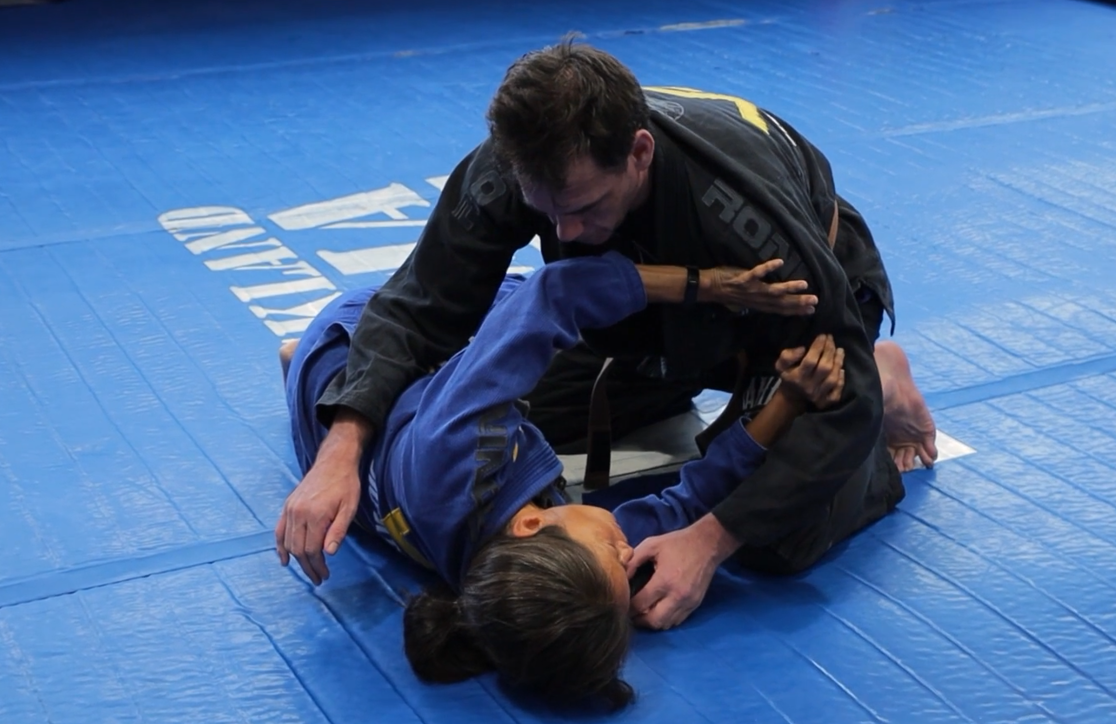 Elbow Push escape from cross-face side control
