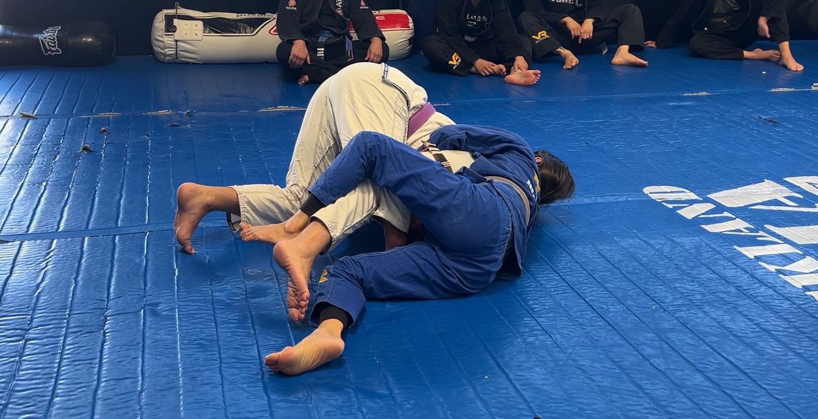 Japanese Necktie Choke from Turtle top or Single Leg defense