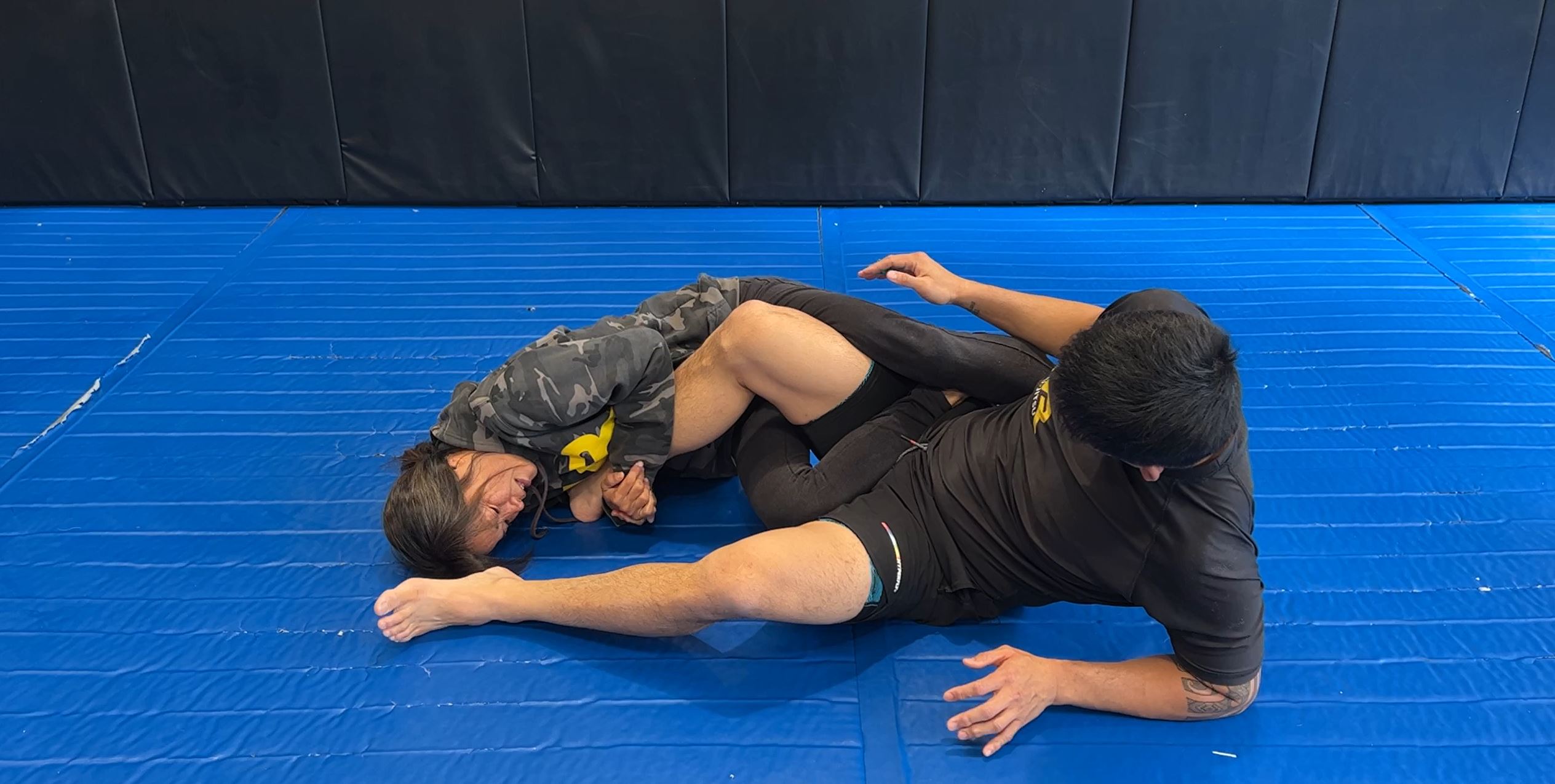 Finishing mechanics of Heel Hook from 50/50 double guard