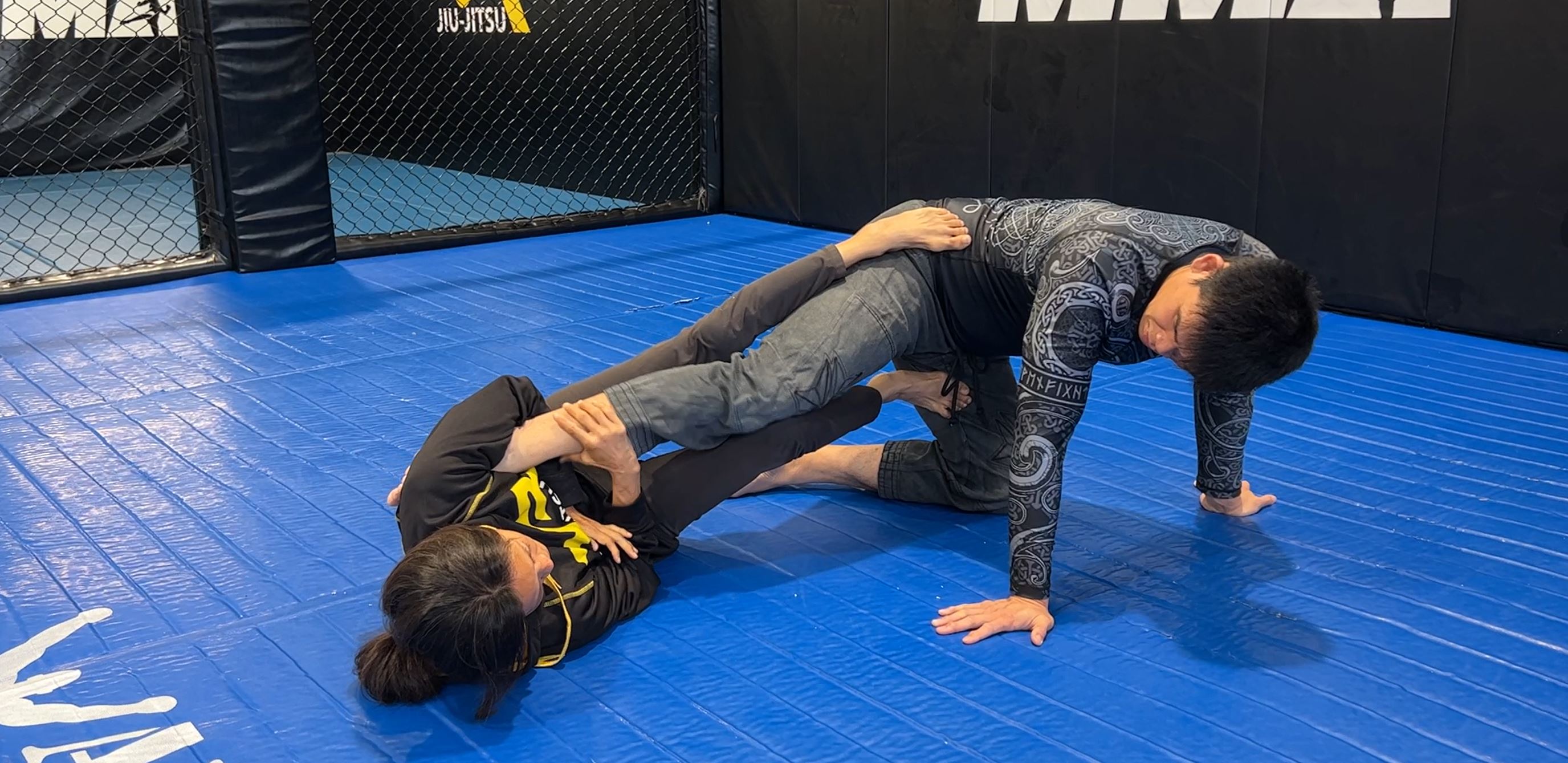 CLASS: Sequence for Footlock, Ham Sandwich, Toe Hold, Knee Bar (24-Sep-23)