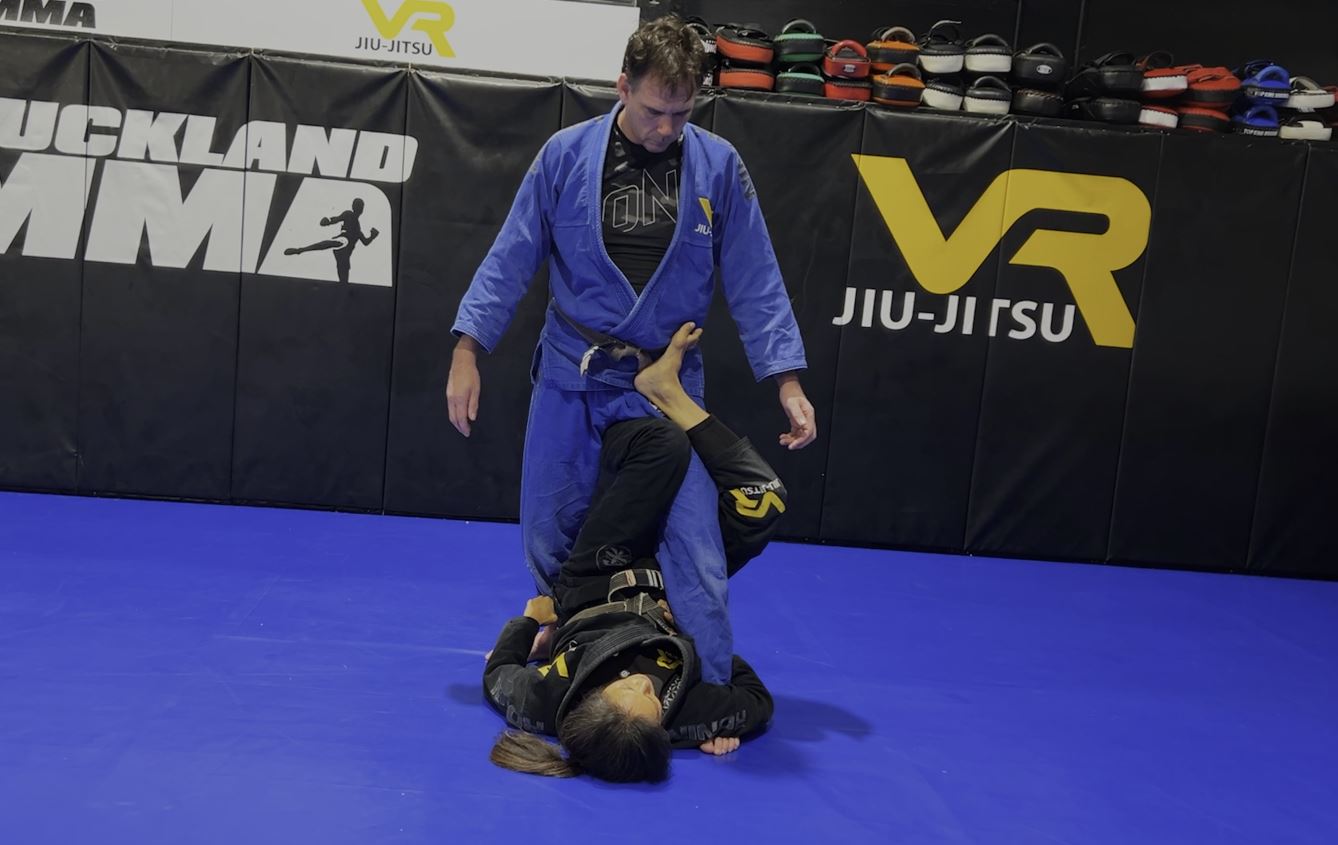 Knock down a Standing Opponent in Single Leg X (SLX) to do Straight Footlock