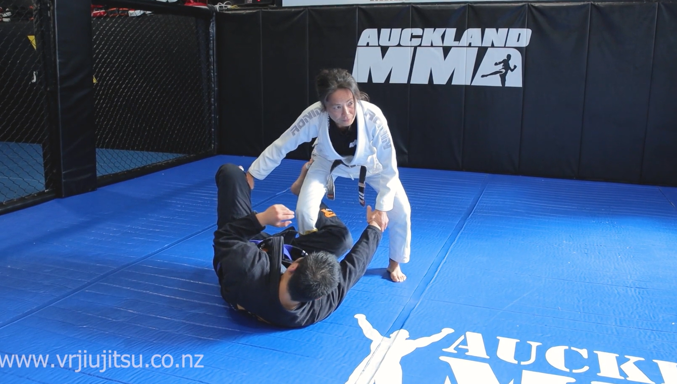 Break down the Reverse De La Riva Guard to X Pass