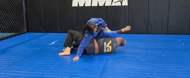 Back Step into Omoplata when opponent...